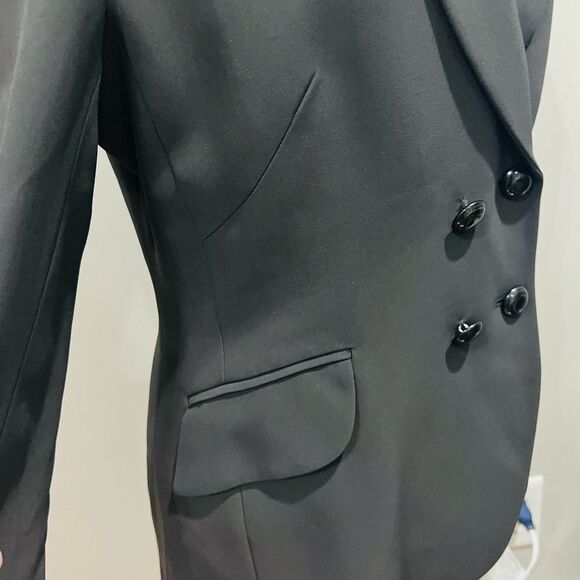 Cheap and Chic by Moschino Double Breasted Tuxedo Jacket in dark gray Size 8 - Picture 8 of 15